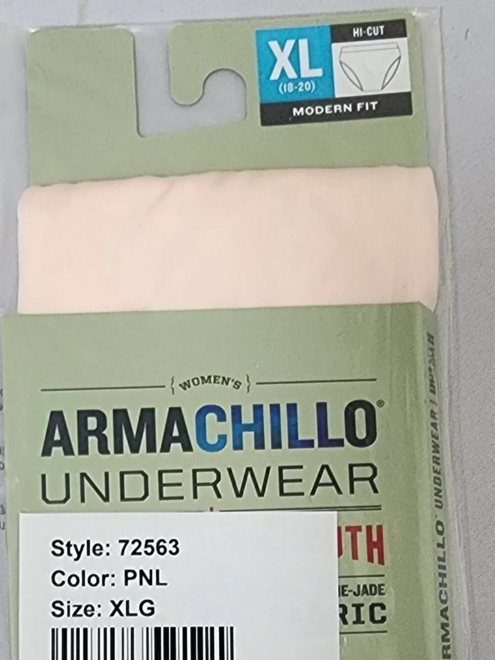Duluth Trading Women's Armachillo Modern Hi-Cut Panties - Beige - XLG